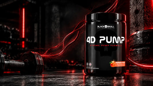 4D Pump with red vascular light trails in a dark gym setting